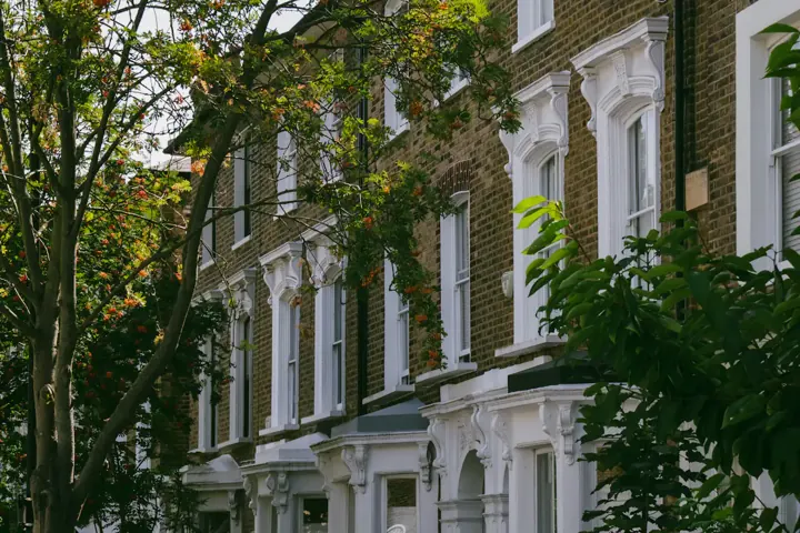 Row of London period homes